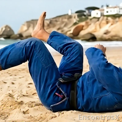 Lutadores de Jiu-Jitsu em Viagem