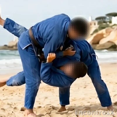 Lutadores de Jiu-Jitsu em Viagem
