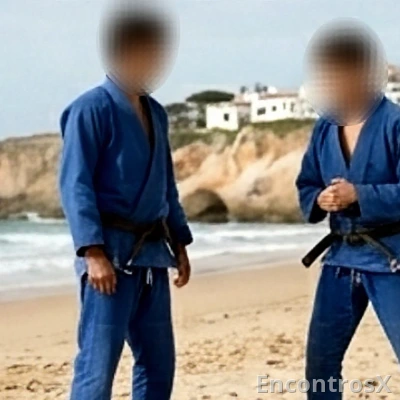 Lutadores de Jiu-Jitsu em Viagem