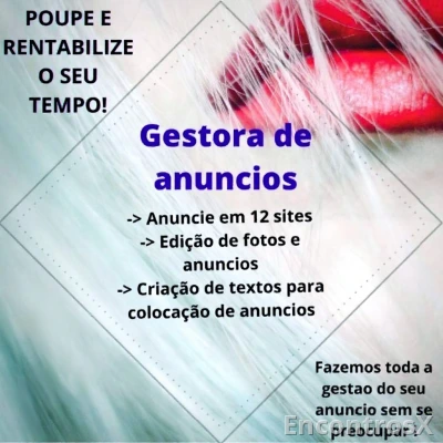 Gestora de Anuncios + de 12 anos / referenciada no mercado